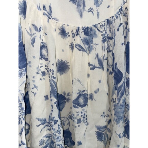 Reformation Davonne Women’s Floral Mini Dress Size 6 NWT Drop Waist Sweetheart - Picture 7 of 14